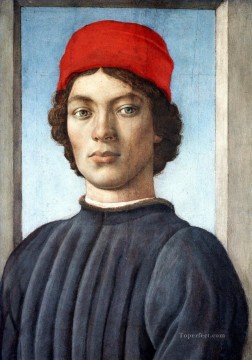 Filippino Lippi Painting - Portrait of a youth Christian Filippino Lippi